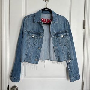 Lovers + Friends cropped denim jacket